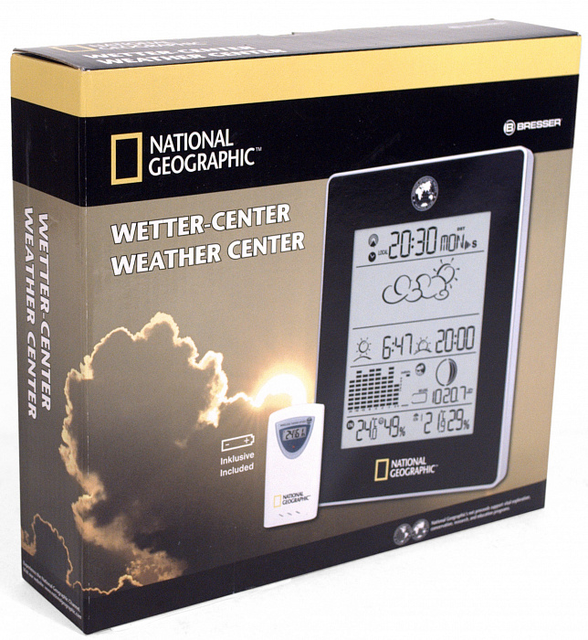 Bresser National Geographic (9068000) - центр гидрометеорологический (Black) купить в интернет-магазине icover