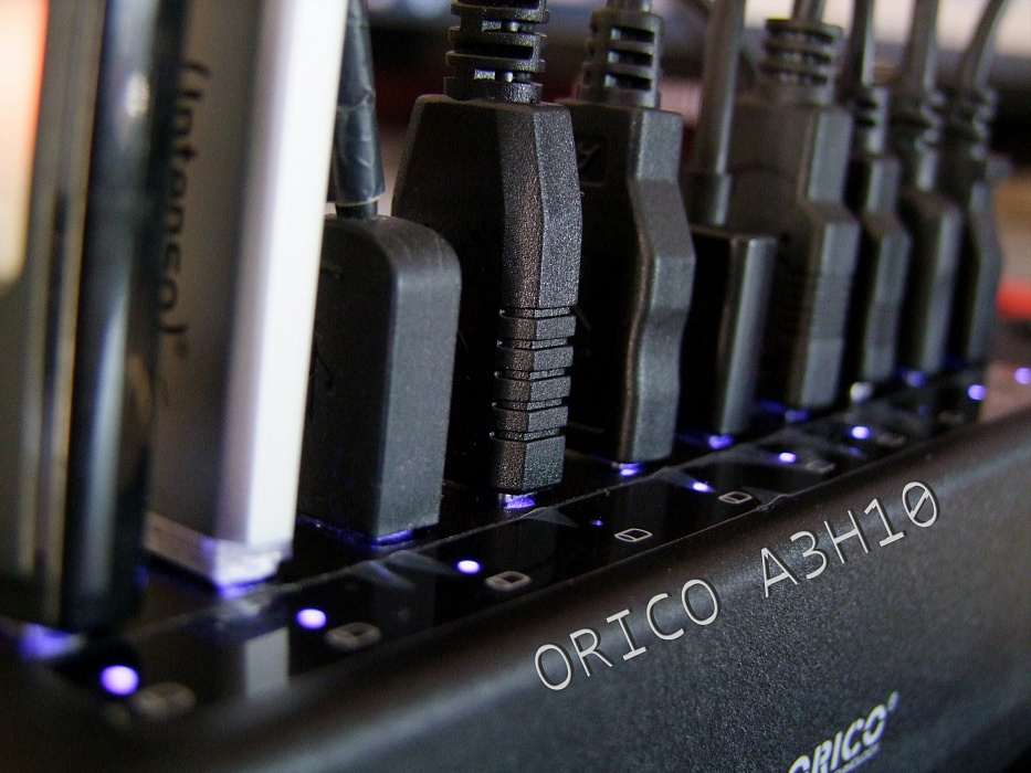 Orico A3H10 - концентратор USB 3.0 (Black) купить в интернет-магазине icover