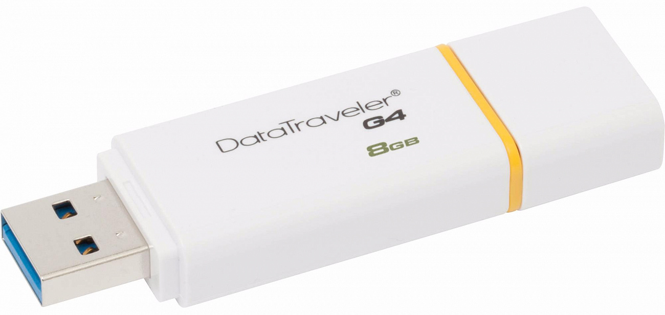 Флеш-накопитель Kingston DataTraveler G4 8Gb DTIG4/8GB (White) купить в интернет-магазине icover