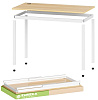 Письменный стол для компьютера Eureka Ergonomic ERK-D04-EW (Embossed Wood) купить в интернет-магазине icover