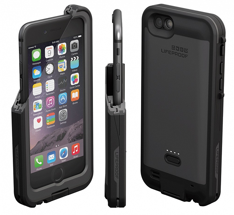 LifeProof Fre Power Case - чехол-аккумулятор для iPhone 6 (Black) купить в интернет-магазине icover