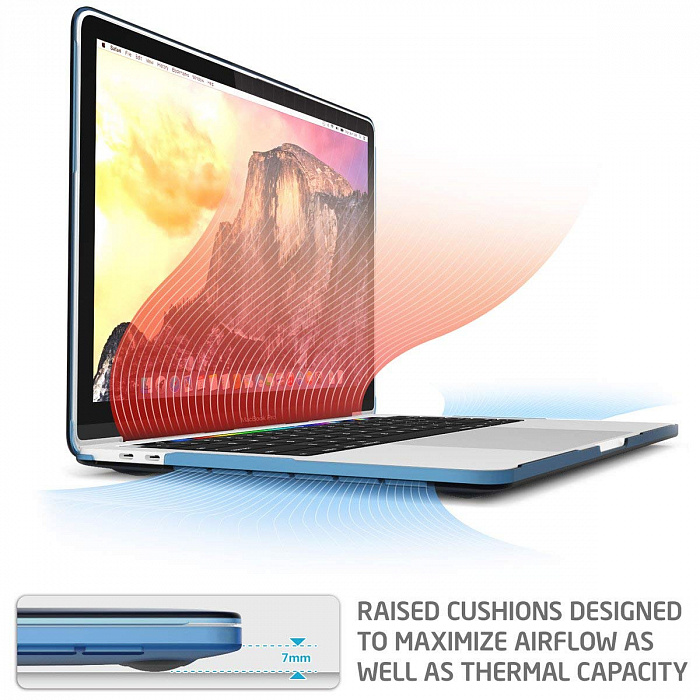 Чехол накладка i-Blason для Macbook Pro 13 2016-2019 A1706/A1708 (Matte Navy blue) купить в интернет-магазине icover