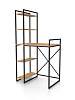 Стол-стеллаж для стиральной и сушильной машины RIDBERG МИЧИГАН (Oak/Black) купить в интернет-магазине icover