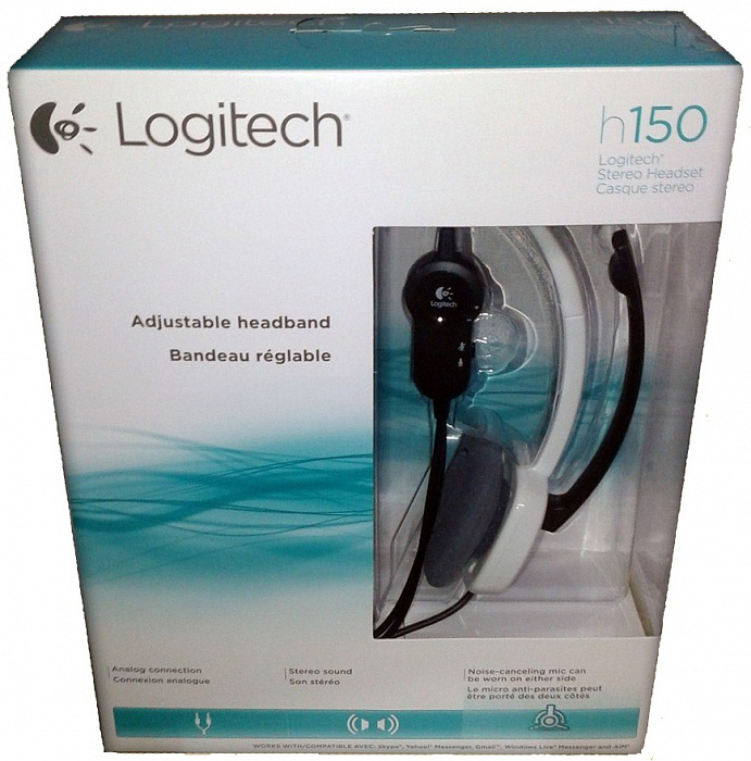 Проводные наушники с микрофоном Logitech Corded Stereo Essential 981-000350 (White) купить в интернет-магазине icover