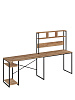 Стол компьютерный угловой лофт Ridberg ALASKA (Oak/Black) купить в интернет-магазине icover