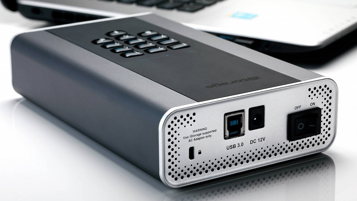 Защищенный внешний накопитель iStorage DiskAshur DT2 5Tb HDD (Silver) купить в интернет-магазине icover