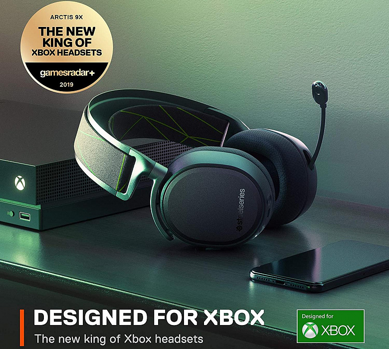 Игровая гарнитура Steelseries Arctis 9X для Xbox 61481 (Black) купить в интернет-магазине icover