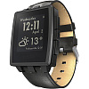 Pebble Steel - умные часы с кожаным ремешком в комплекте (Black Matte) купить в интернет-магазине icover