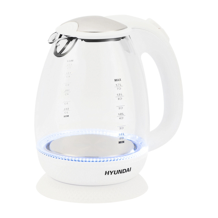 Чайник электрический Hyundai HYK-G3805 1.7л. 2200Вт (White) купить в интернет-магазине icover