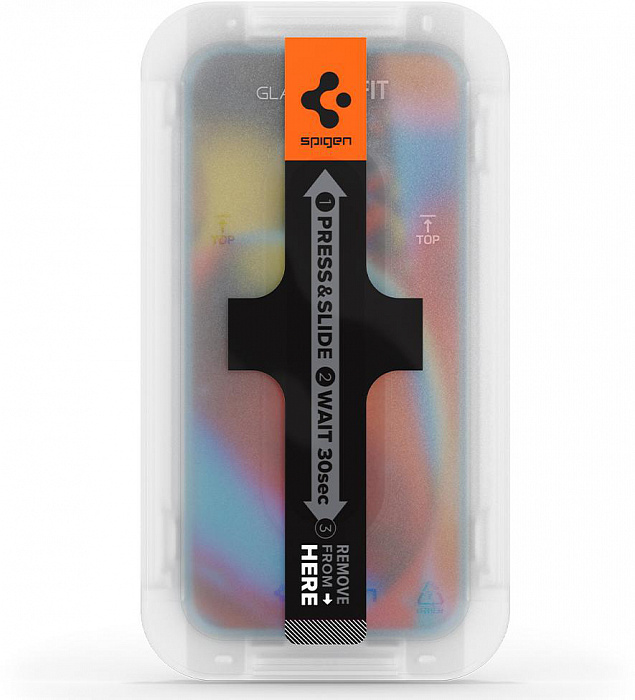Защитное стекло Spigen Glas.tR EZ Fit Slim 2 Pack (AGL03385) для iPhone 14/13/13 Pro (Clear) купить в интернет-магазине icover