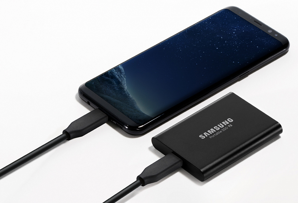 Внешний накопитель Samsung Portable SSD T5 2Tb MU-PA2T0B/WW (Black) купить в интернет-магазине icover
