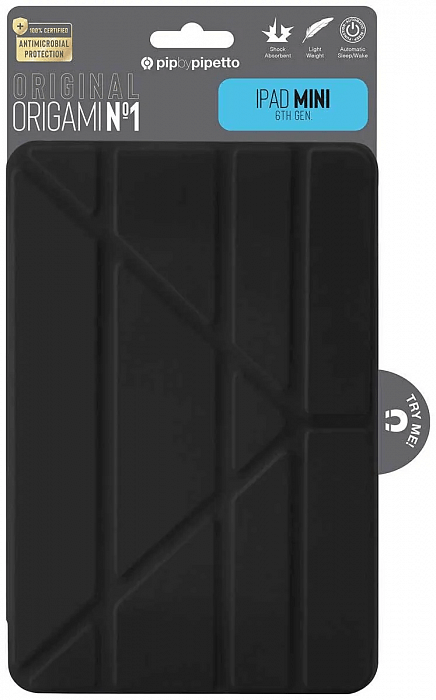 Чехол Pipetto Origami (P055-49-S) для iPad Mini 6 (Black) купить в интернет-магазине icover