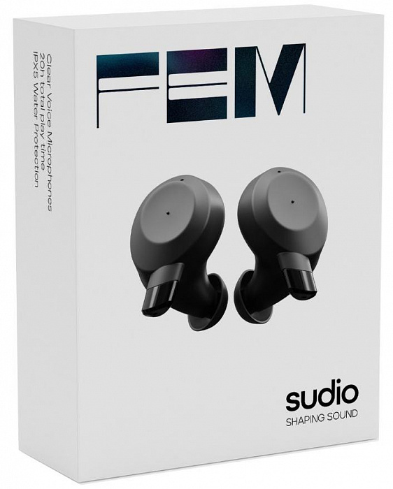 Беспроводные наушники Sudio Fem (Black) купить в интернет-магазине icover