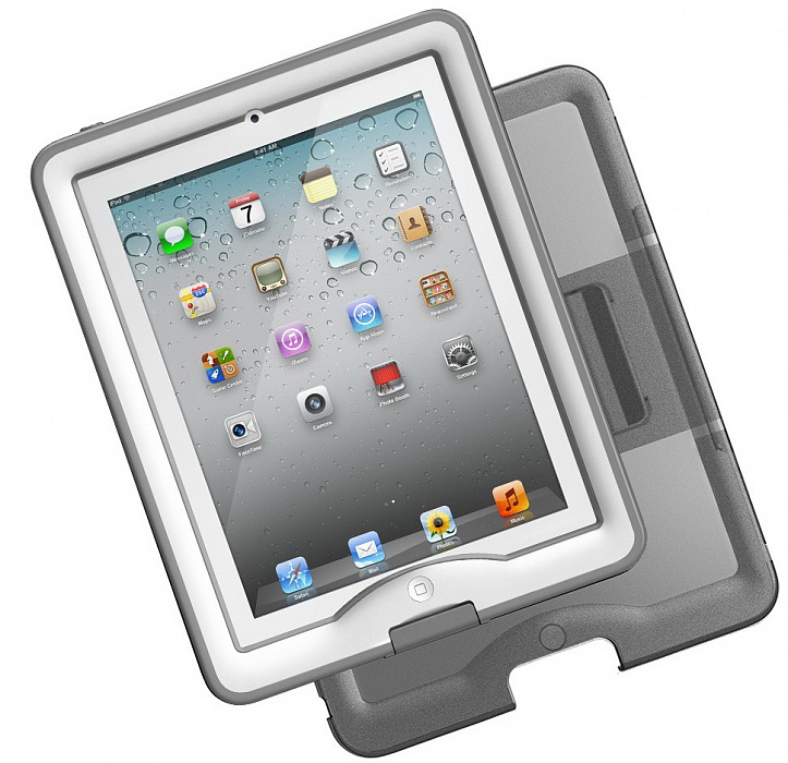 LifeProof Nuud Case (LP-1103-02) - чехол для iPad 2/iPad 3/iPad 4 (White/Grey) купить в интернет-магазине icover