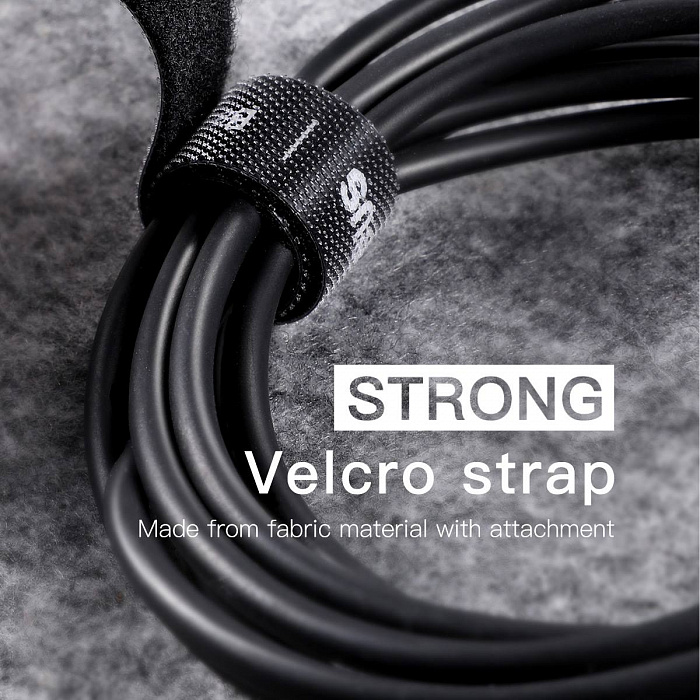 Органайзер проводов Baseus Rainbow Circle Velcro Straps 1m ACMGT-E06 (Green) купить в интернет-магазине icover