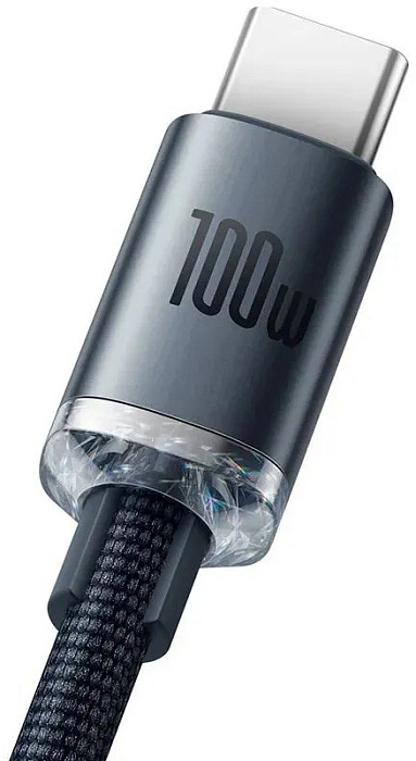 Кабель Baseus Crystal Shine (CAJY000501) USB-A/Type-C 100W 2m (Black) купить в интернет-магазине icover