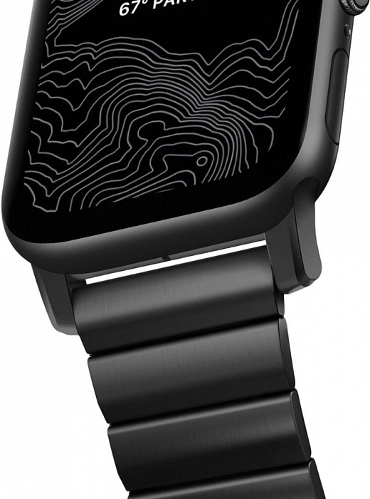 Ремешок Nomad Steel Band (NM1A4HB000) для Apple Watch Series SE/6/2/3/4 42/44 mm (Black) купить в интернет-магазине icover