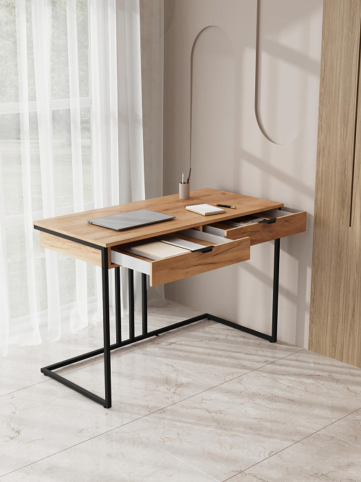 Стол письменный RIDBERG KENTUCKY (Oak/Black) купить в интернет-магазине icover