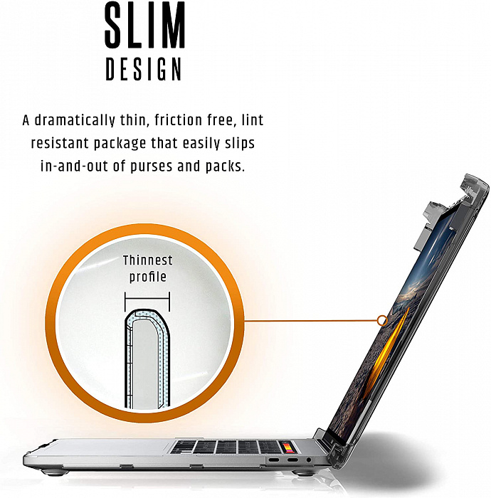 Защитный чехол UAG Plyo (132102114343) для MacBook Pro 16" 2019 (Ice) купить в интернет-магазине icover