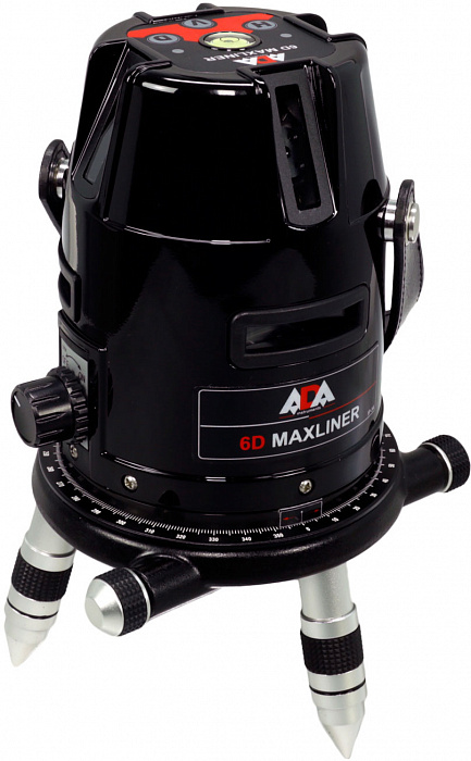 Построитель лазерных плоскостей ADA 6D Maxliner А00138 (Black) купить в интернет-магазине icover