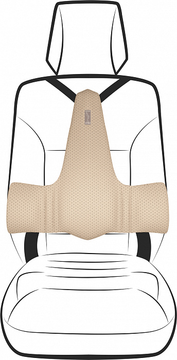 Корректор осанки Kulik Driver Help на автомобильное кресло (Sand) купить в интернет-магазине icover