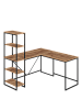 Стол письменный угловой лофт RIDBERG ФЛОРИДА (Oak/Black) купить в интернет-магазине icover