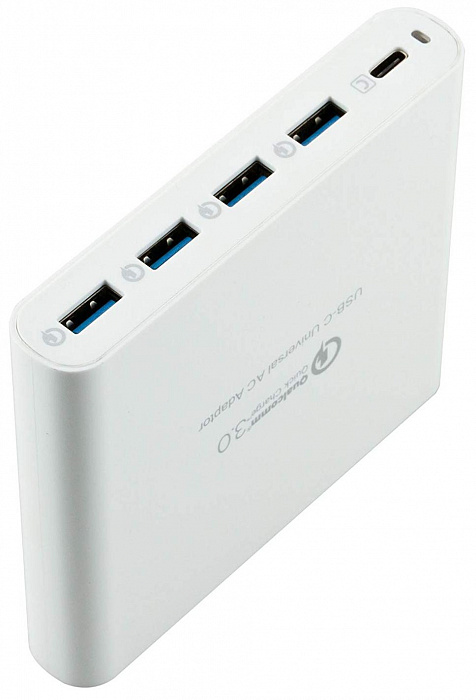Сетевое зарядное устройство HyperDrive HyperJuice 80W USB-C/USB 3.0 HJ-Q5U-WHITE-EU (White) купить в интернет-магазине icover