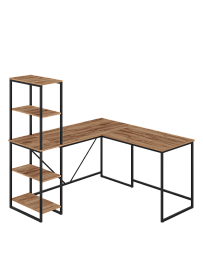 Стол письменный угловой лофт RIDBERG ФЛОРИДА (Oak/Black) купить в интернет-магазине icover