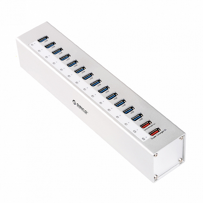 Orico A3H13P2 - концентратор USB 3.0 (Silver) купить в интернет-магазине icover