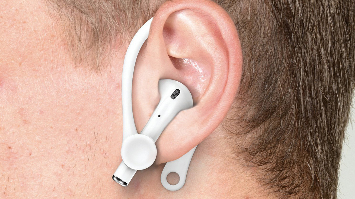 Держатель Elago Earhook (EAP-HOOKS) для наушников Apple AirPods (White) купить в интернет-магазине icover