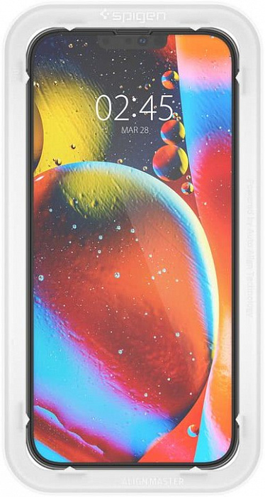 Защитное стекло Spigen Glas.tR Align Master 2 Pack (AGL03387) для iPhone 14/13/13 Pro (Black) купить в интернет-магазине icover
