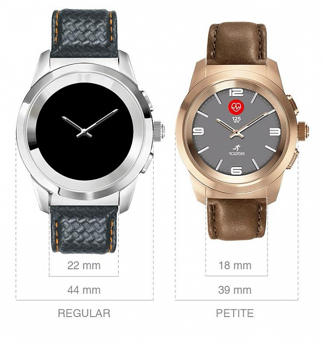 Смарт-часы MyKronoz ZeTime Premium Regular (Gold/Brown) купить в интернет-магазине icover
