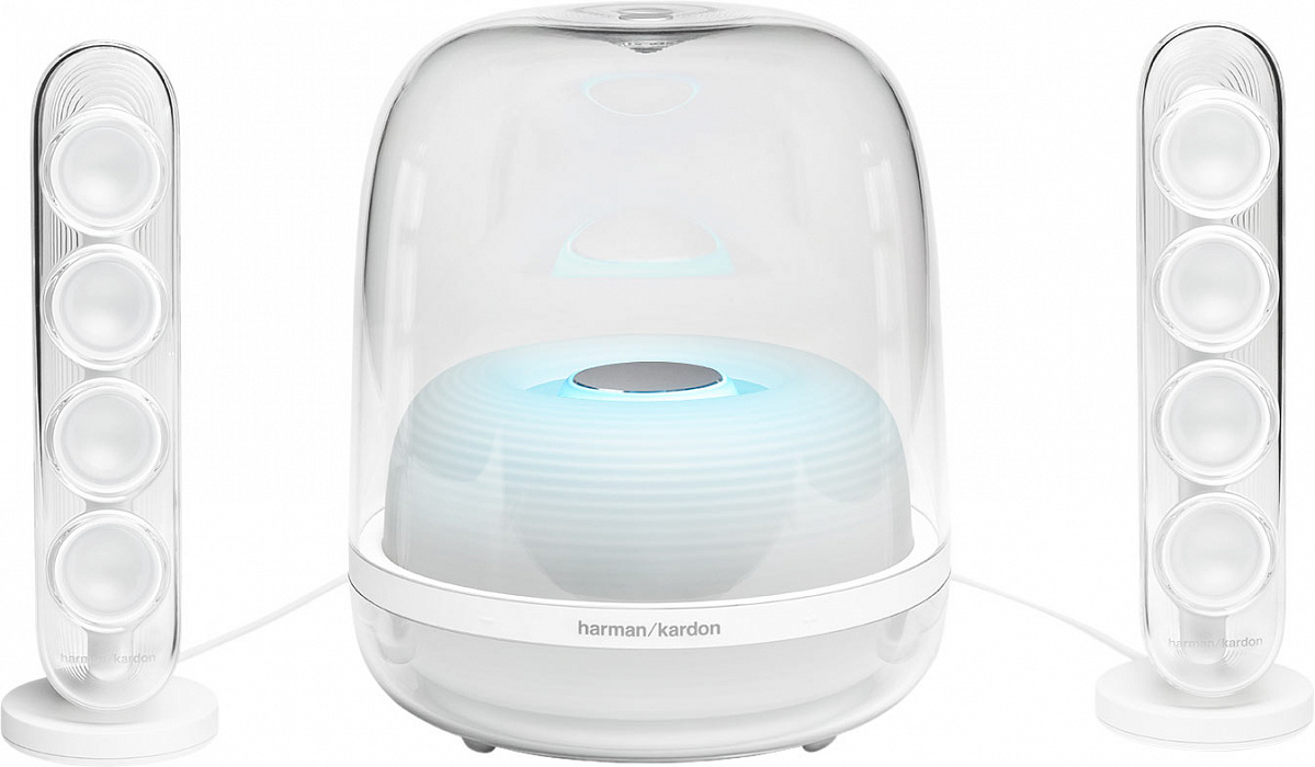 Акустическая система Harman Kardon SoundSticks 4 (White) купить в интернет-магазине icover