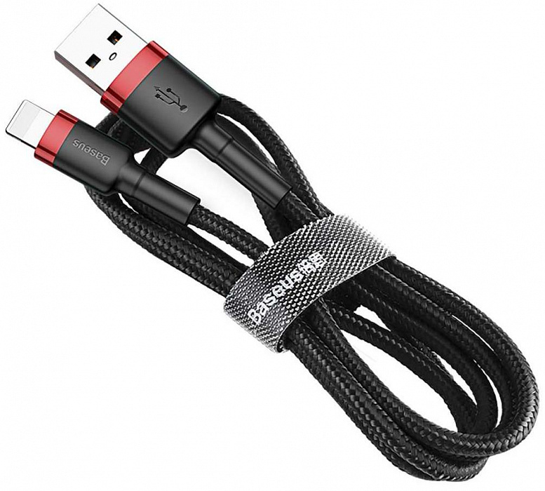 Кабель Baseus Cafule (CALKLF-R91) USB/Lightning 3m (Red/Black) купить в интернет-магазине icover