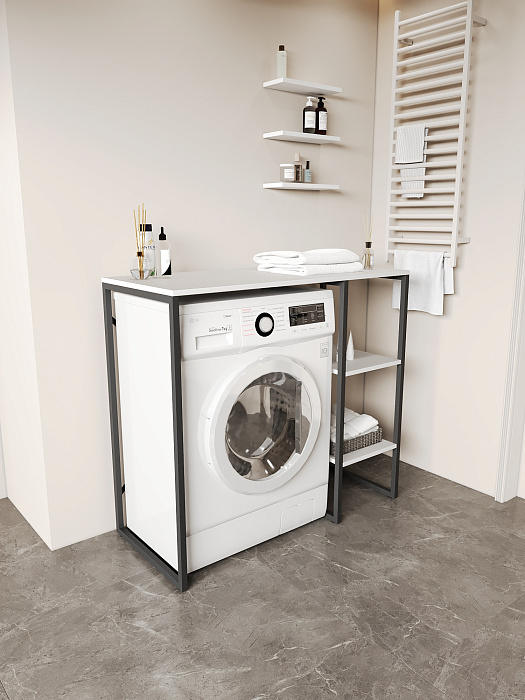Стеллаж для стиральной машины RIDBERG COLORADO (White/Black) купить в интернет-магазине icover