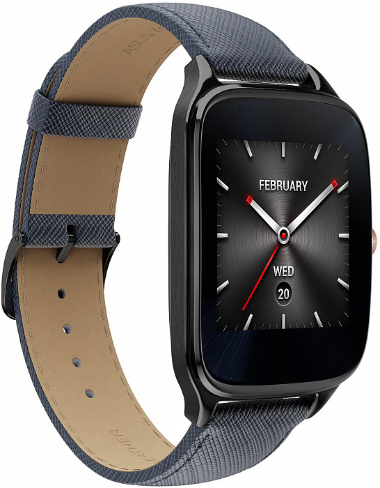 Смарт-часы Asus ZenWatch 2 (WI501Q(BQC)-2LBLU0014) Sparrow + Leather Strap Blue купить в интернет-магазине icover