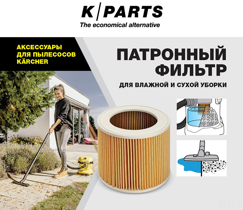 Патронный фильтр Karcher K-Parts для WD 2-3/SE (8.441-211.0) купить в интернет-магазине icover