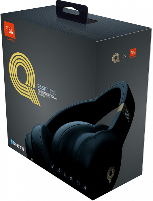 Bluetooth-наушники с микрофоном JBL E55BT Quincy Edition (Pink) купить в интернет-магазине icover