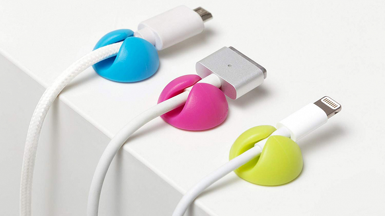 Держатель для проводов Bluelounge CableDrop Mini BLUCDM-BR (Bright) купить в интернет-магазине icover