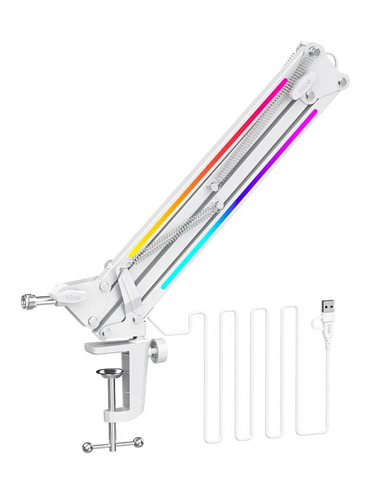 Микрофонная стойка FIFINE boom arm BM38 (White) купить в интернет-магазине icover
