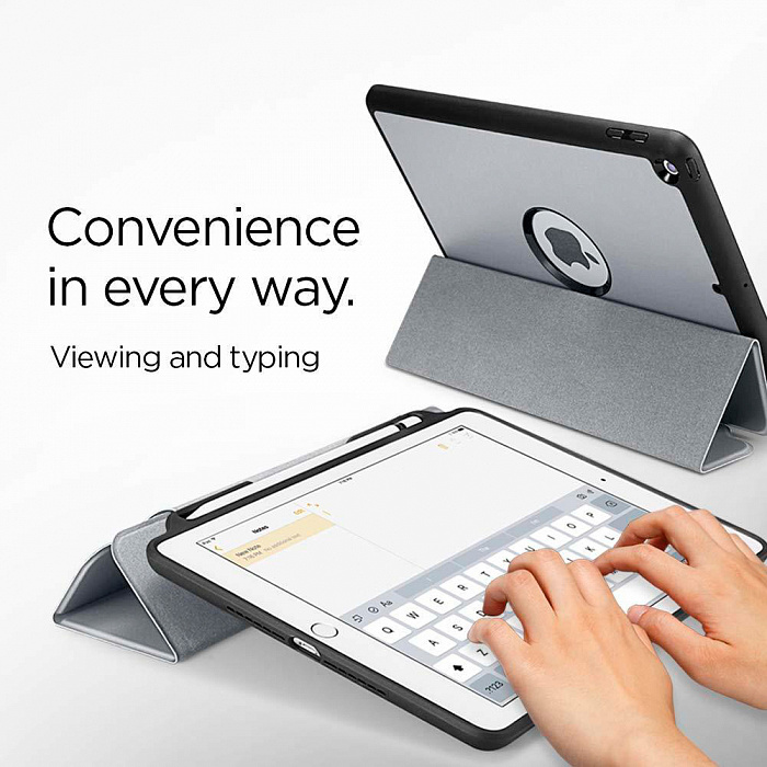 Чехол Spigen Smart Fold 2 (053CS23995) для iPad 9.7" (Space Grey) купить в интернет-магазине icover