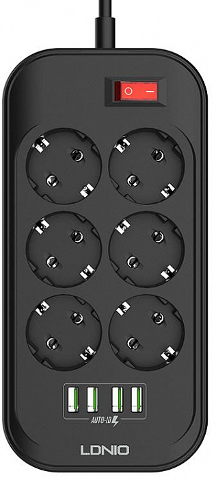 Сетевой фильтр LDNIO SE6403 (Black) купить в интернет-магазине icover
