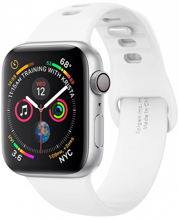 Ремешок Spigen Air Fit (062MP25402) для Apple Watch Series SE/6/2/3/4/5 42/44 mm (White) купить в интернет-магазине icover
