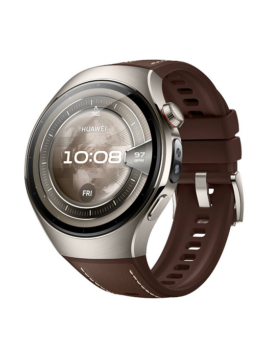 Умные часы Huawei Watch 5 46 mm RTS-AL00 (Dark Brown) купить в интернет-магазине icover