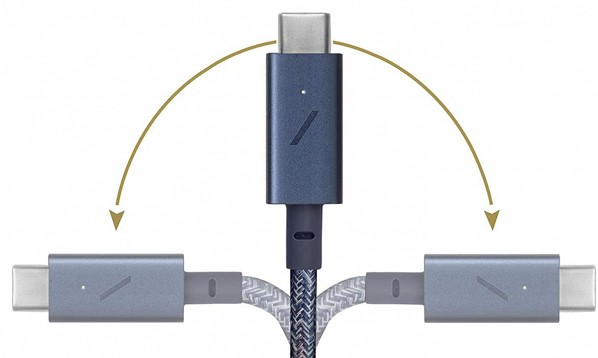 Кабель Native Union Belt (BELT-C-IND-PRO-NP) USB-C to USB-C 2.4m (Indigo) купить в интернет-магазине icover