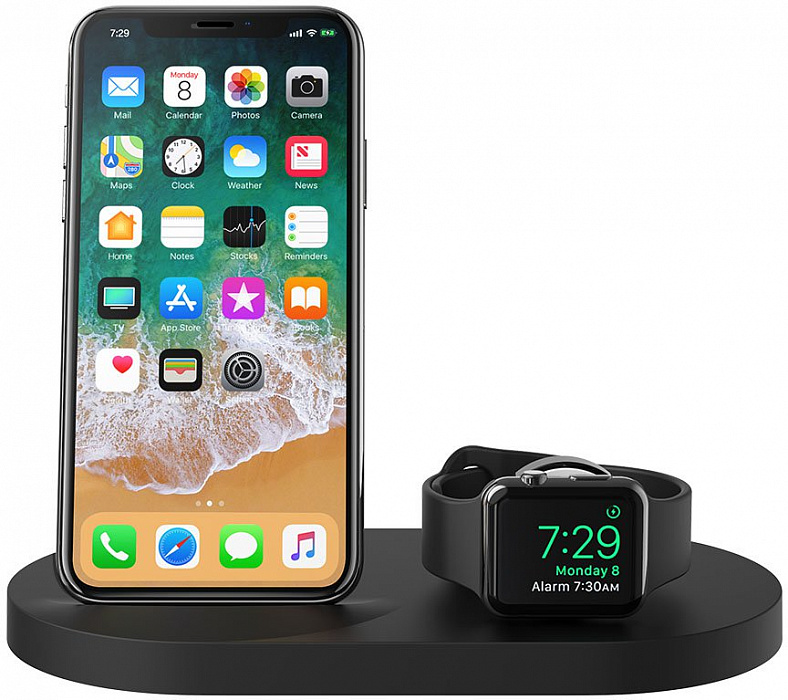 Беспроводная док-станция Belkin BoostUp F8J235vfBLK для iPhone/Apple Watch (Black) купить в интернет-магазине icover