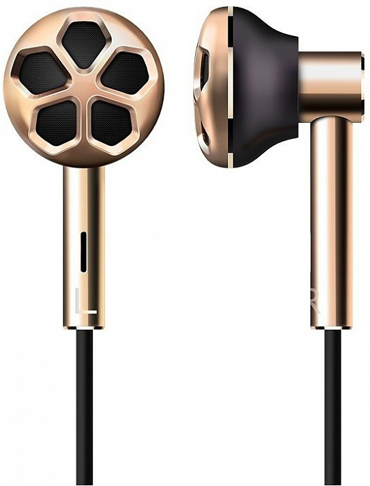 Наушники с микрофоном 1MORE Dual Driver E1008 (Gold) купить в интернет-магазине icover