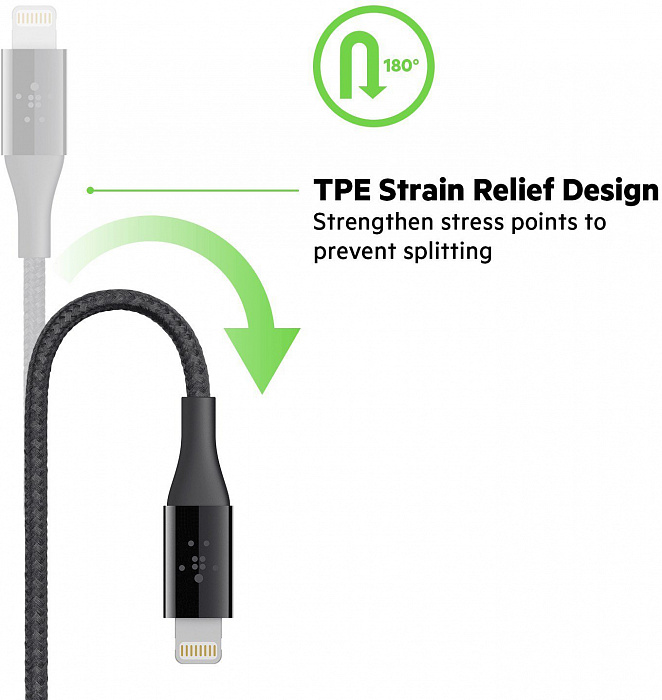Кабель для iPod, iPhone, iPad Belkin Mixit DuraTek USB-Lightning 1.2 m (Black) купить в интернет-магазине icover