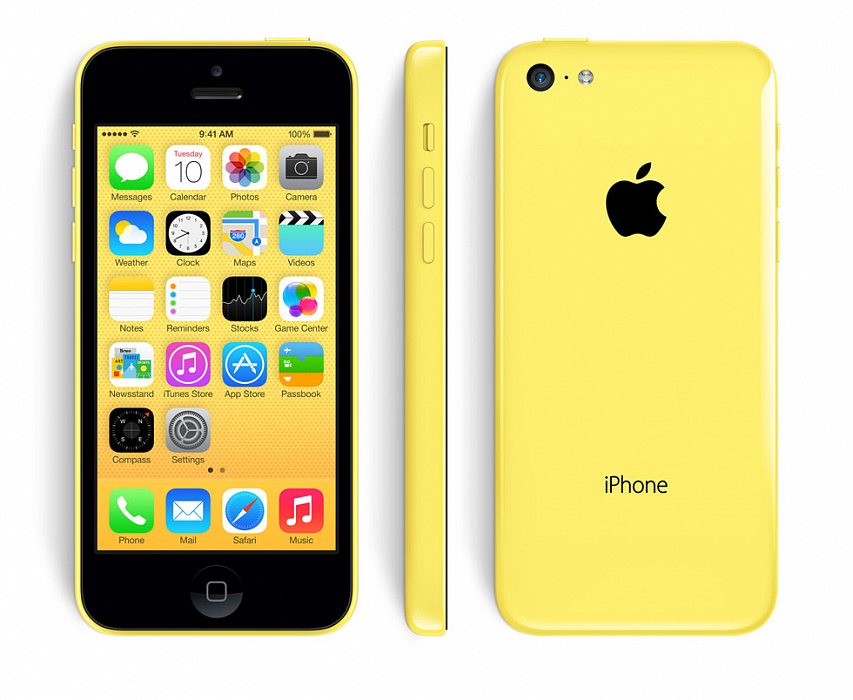 Apple iPhone 5C 8Gb Yellow (MG8Y2RU/A) LTE купить в интернет-магазине icover