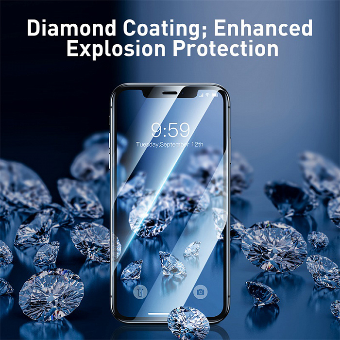 Защитное стекло Baseus 0.23mm Curved-screen Tempered (SGAPIPH61-APE01) для iPhone XR/11 (2 шт.)(Black) купить в интернет-магазине icover
